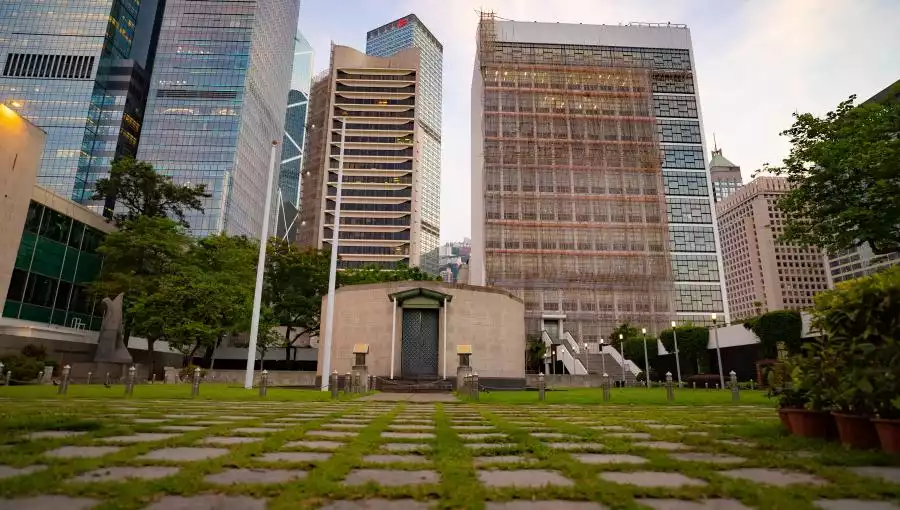 CITY HALL AND MEMORIAL GARDEN