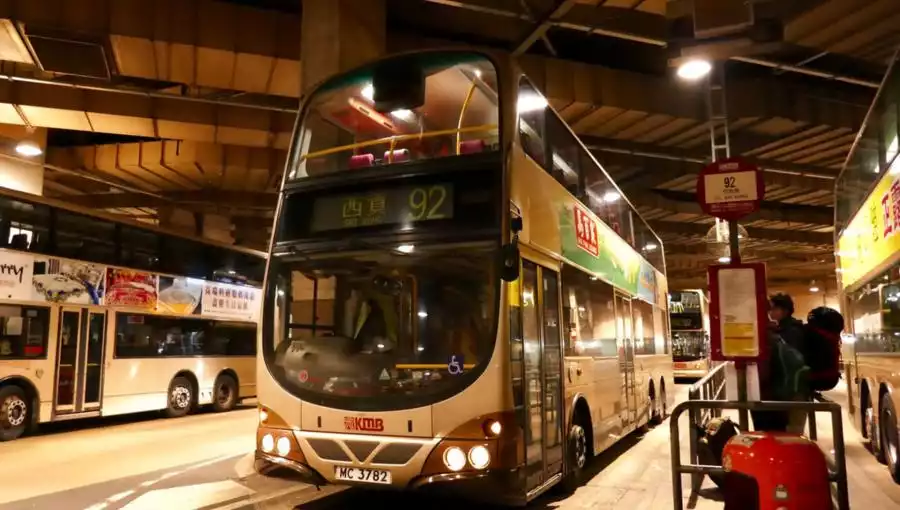 BUS 92 FROM DIAMOND HILL TO SAI KUNG